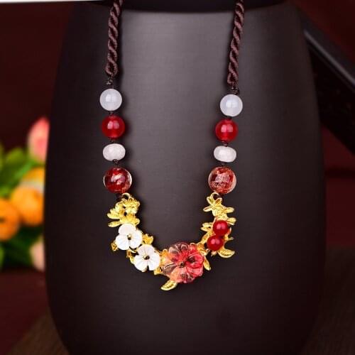 Original Ethnic Hand-woven Necklace Clavicle Chain Performance Photography Han Costume Accessories and Ancient Fashion Jewelry