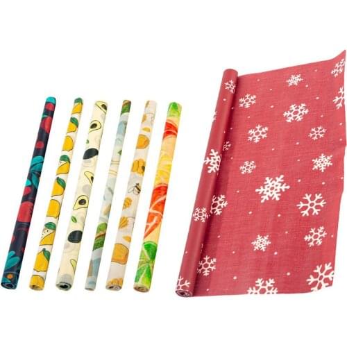 Bee Wax Cloth Fresh-Keeping Paper Food-Grade Sealing Package Rolls Reusable Cloth Fruit Storage Food Wraps