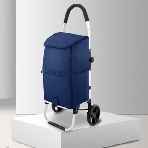 Grocery Cart, Small Cart, Shopping Cart, Climbing Stairs, Hand Cart Trailer, Light Portable Folding Home Trolley Cart