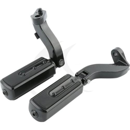 Skidproof Footrests Pegs W/ Brackets FOR Harley Davidson Road King Glide 93-16