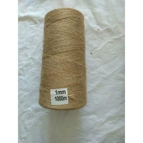 Promotional price Creative knitting rope 1mm--5mm natural jute rope line hand woven tag tied rope