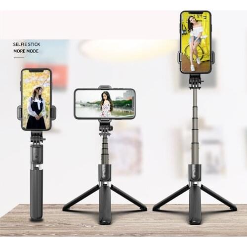 L03 Alloy Mobile Phone Selfie Stick Integrated Telescopic Tripod Phone Holder Bluetooth Selfie Stick Live Stand for smart phones