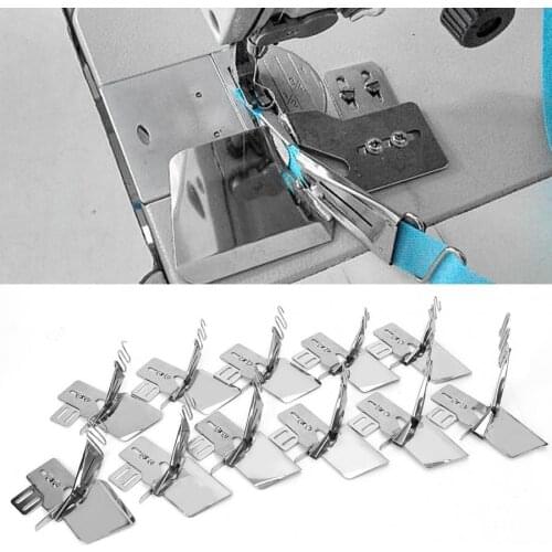 Sew Double Flat Seamer Folder Attachment Tape Binder Right Angle Bias Binder Lockstitch Machine Binding Sewing Machine Folder