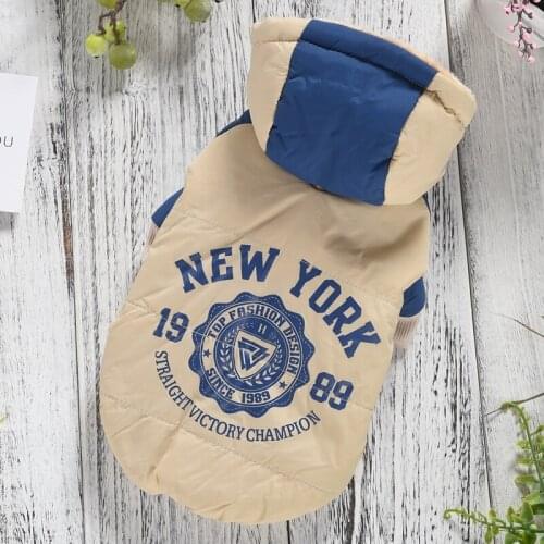 Sporty Warm Big Large Dog Hoodie Pet Clothes Fleece Blue Pink Winter Golden Retriever Pet Small Jacket Coat Accessories For Pugs