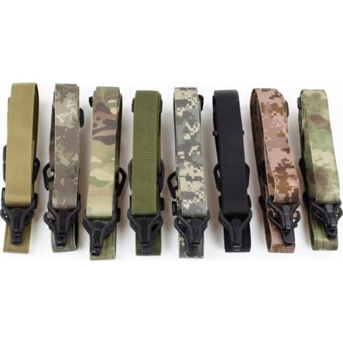 Tactical 2 Point Gun Sling With QD Metal Buckle Adjustable Bungee Shoulder Strap Rifle Strap Belt Shooting Hunting Accessories