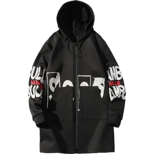 Streetwear Hombre Oversize Jacket 2021 Men Harajuku Hip Hop Coats Male Jacket Long Hoodie Cotton Fashion Swag Coats Jackets