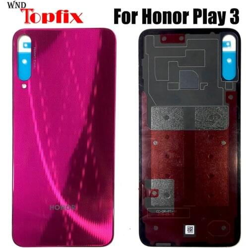 For Huawei honor Play 3 Back Battery Cover Door Rear Glass Housing Case honor Play 3 Battery Cover play3 housing With Glue