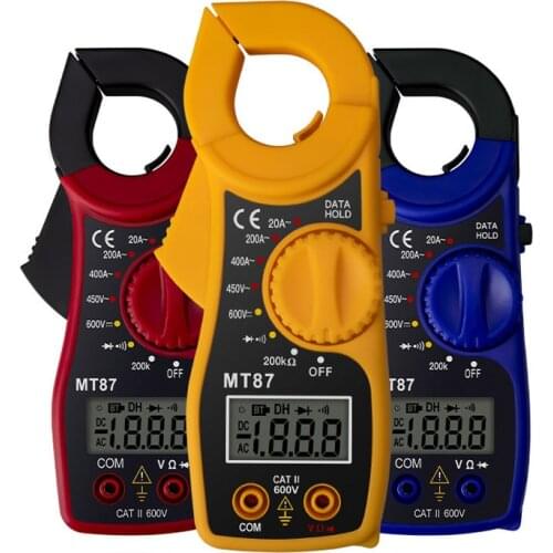 ZK30 MT87 Mini Digital Clamp Meters AC/DC Voltage AC Current Voltage 600v RMS Multimeter Capacitance Electrical Megger Tester