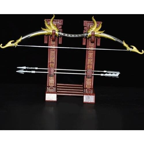 1:6 Soldier Ancient Weapon Shaking Bow Houyi Shooting Sun Dragon Snake Bow Xuanyuan Qiankun Arrow 12'' Action Figure Accessories