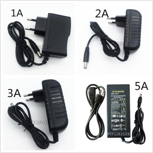 1 x AC 100V - 240V to DC 12V 1A 2A 3A 5A 6A 8A lighting transformers Power Supply Adapter Converter Charger For LED Strip light