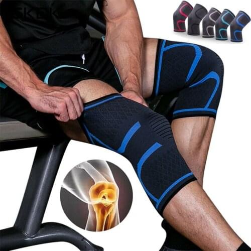 Elastic Knee Pads Sports Fitness Kneepad Gym Gear Patella Running Basketball Volleyball Tennis Knee Brace Support 1PC