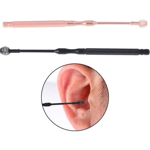 1PCS Ear Pick Portable Dig Ear Curette Tools Digging Earpick Cleaner Stainless Steel Ear Spoon Ear Health Care Cleaning Tool