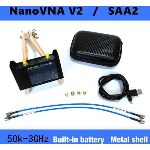 3GHz 2.2 version Metal Case SAA2 NanoVNA V2 2.8" display 1950mAh battery Vector Network Analyzer HF VHF UHF Antenna Analyzer