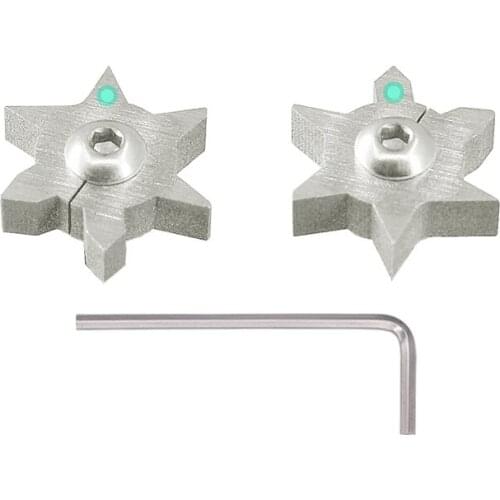 Golf 6 Angle Cleaning Head Tool Golf Accessories 2 bits + 2 screws + 1 6-point wrench