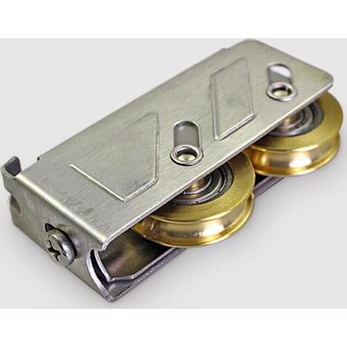 888-Type Sliding Door Plastic Steel Pulley Aluminum Alloy Windows Brass Wheel Muted Roller Hardware