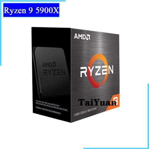 AMD Ryzen 9 5900X R9 5900X 3.7 GHz Twelve-Core 24-Thread CPU Processor 7NM L3=64M 100-000000061 Socket AM4 New but without fan
