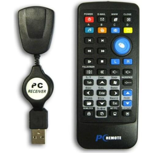 Wireless PC Mouse Remote Control Controller USB Receiver IR Remote Control for Loptop PC Computer Center Windows 7 8 10
