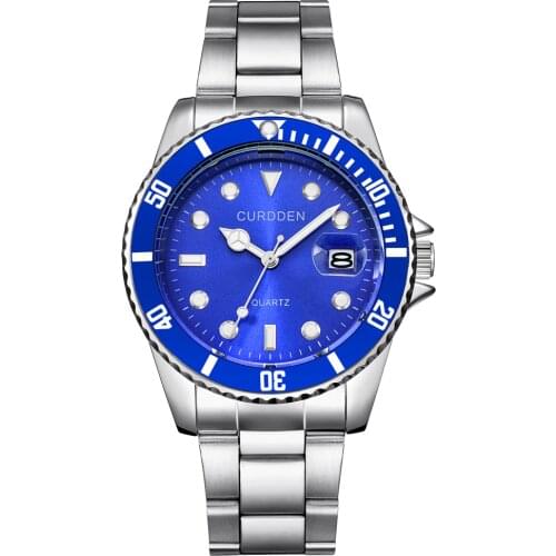 Famous Brand CURDDEN Fashion Luxury Watches Men Full Steel Band Waterproof Casual Quartz Watch Reloj Hombre Acero Inoxidable