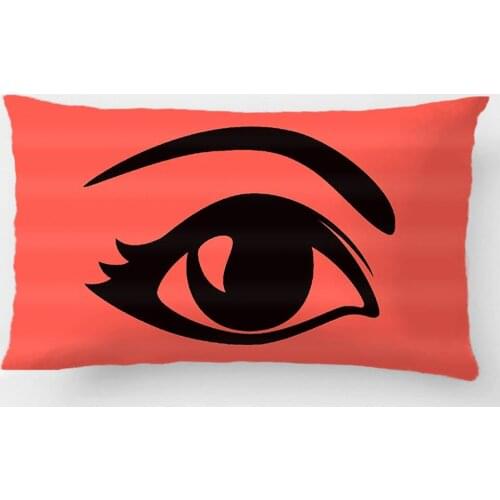 Teal Winking Eye (Right) Throw Pillow Case Decorative Cushion Cover Pillowcase Customize Gift By Lvsure For Car Sofa Seat
