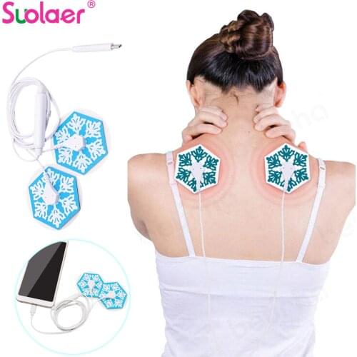 EMS Muscle Stimulator Body Massager Phone Connection Acupuncture Back Neck Tens Physiotherapy Machine Therapy Electric Massage