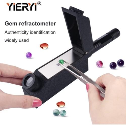 Yieryi Gem instrument gem tool gem refractometer diamond detector external with light source Measurement range: 1.30 ~ 1.81RI