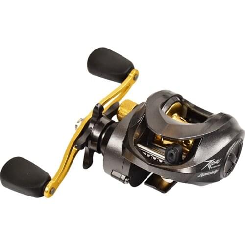 New 18+1BB Metal Magnetic Brake Baitcasting Fishing Reel Freshwater Saltwater Low Profile Fishing Reel Carretilha De Pesca