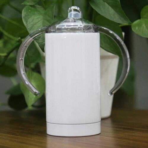 12oz Sublimation Sippy Cups for Children DIY Stainless Steel Insulated Kid Tumbler Double Wall Baby Bottle Free Shipping