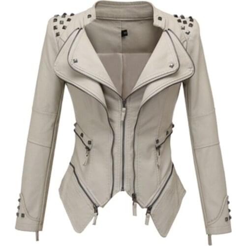 Leather Jacket Women Femme Veste Chaqueta Mujer Motorcycle Leather Jacket Women Lime Green Leather Jacket Y2k Jacket