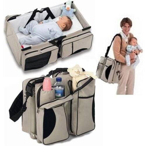 Multi-function Portable Travel Bed for Newborn Baby Crib Bed Mummy Packing Bag Folding Safety Outdoors Baby Carry Cot
