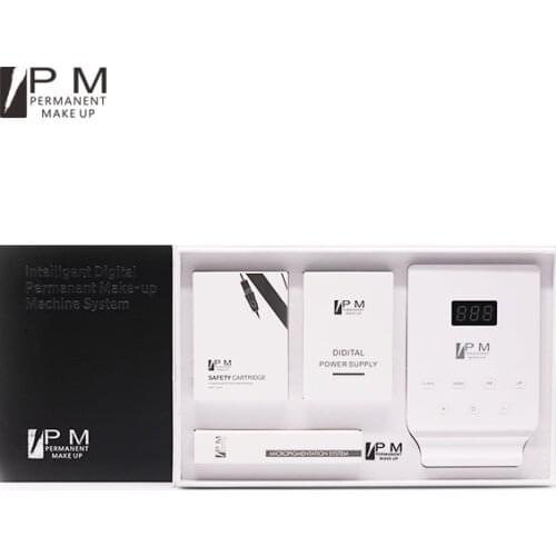 PM K2 PMU Tattoo Machine Kit With 15pcs R1 Cartridge For Eyebrows Lip Eyeliner Permannet Makeup