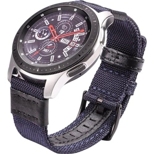 Nylon Watch Strap 4 Colors 20mm 22mm 24mm Watchband For Gear S3 Frontier S2 Classic General Women Men Universal Watch Band