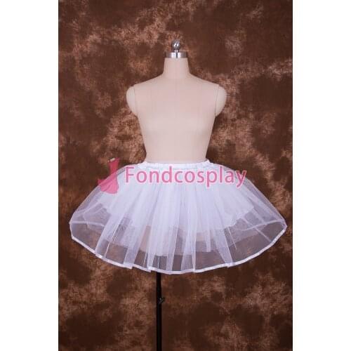 Sexy White Organza Sissy Maid Short Petticoat Cosplay Costume Accessories[Q002]