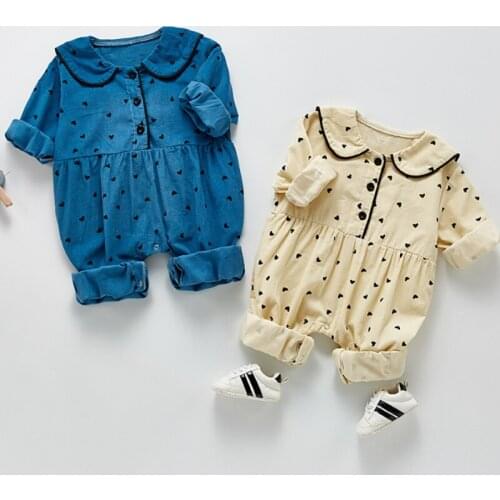 Autumn Romper Baby Clothing Toddler Cute Bodysuits Newborn Girls Long Sleeve Romper Infantc Casual Rompers Playsuits Ropa Bebe