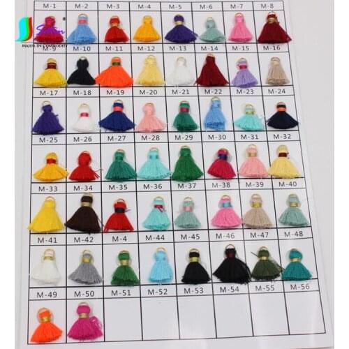 Wholesale Earrings Coat Dress Skirt Edge Sew Diy Crafts Decoration Accessory Nice Quality Colorful Cotton Mini Size 2cm Tassel