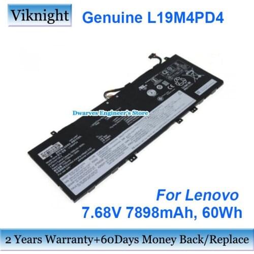 Genuine L19M4PD4 Battery For Lenovo SB10W84711 5B10W84712 SB10W84711 Laptop Batteries 7.68V 7898mAh 60Wh