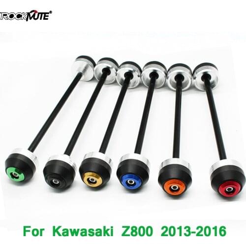POM Front Axle Fork Crash Sliders For Kawasaki Z800 2013 2014 2015 2016 Motorcycle Circle Decoration Wheel Falling Protector