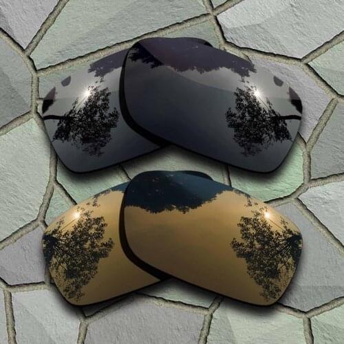 Grey Black&Bronze Copper Sunglasses Polarized Replacement Lenses for Oakley Crankcase