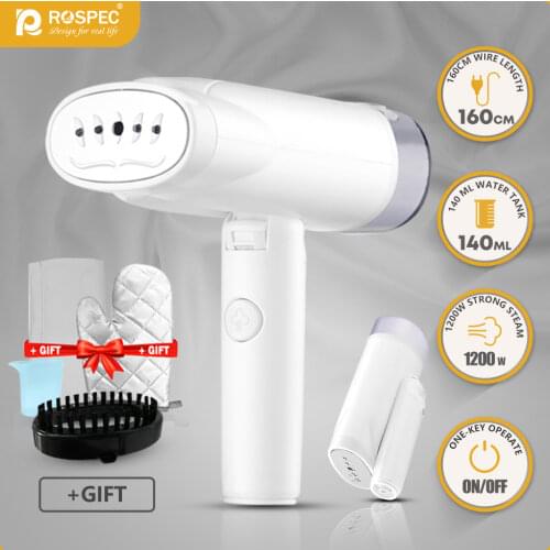 ROSPEC Steam Brush Clothes Generator Foldable Handheld Garment Steamer Steam Ironing Machine Steamer Iron Portable For Traveling
