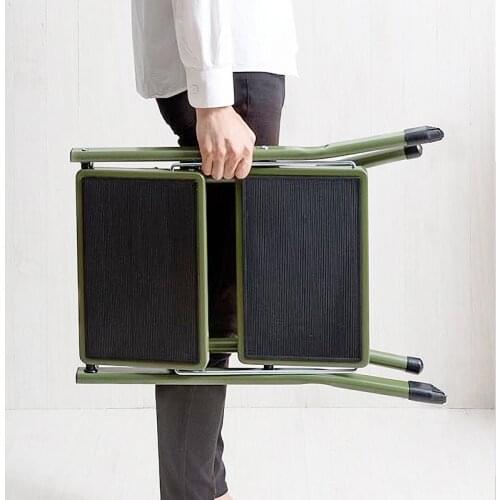 Folding Step Stool Thickened Household Kitchen Ladder Stool Dual-use Portable Car Bathroom Footstool Camping Fishing Chair