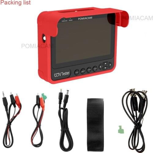 DT-V70 HD 5MP TVI AHD CVI CVBS Analog Automatic Adaptation CCTV Support Wrist Tester Portable 4.3 Inch CCTV Tester Monitor