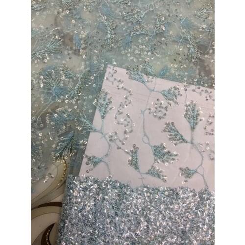 Stock 5yards/bag Picture color ST56# good quality sequin tulle mesh lace fabric for bridal wedding dress/sawing Free shipping