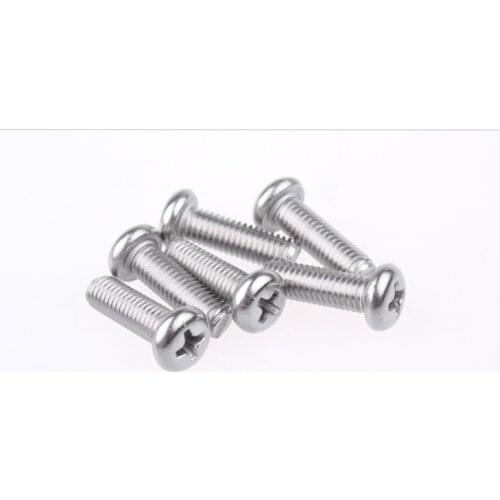 304 stainless steel screw ISO7045 M4x12 screw cross recessed pan head screw round head bolt 10pcs