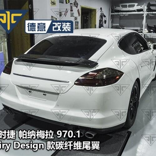 For Porsche Panamera 970.1 high quality Carbon Fiber rear boot Wing Spoiler Rear Roof Spoiler Wing Trunk Lip Boot Cover