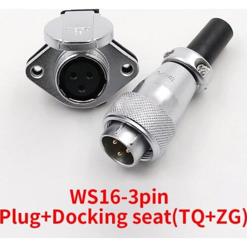 IP68 Waterproof 2 3 4 5 7 8 9 Pin WS16 Connector Shockproof High Voltage Connectors Plug Socket Industrial Power Connector