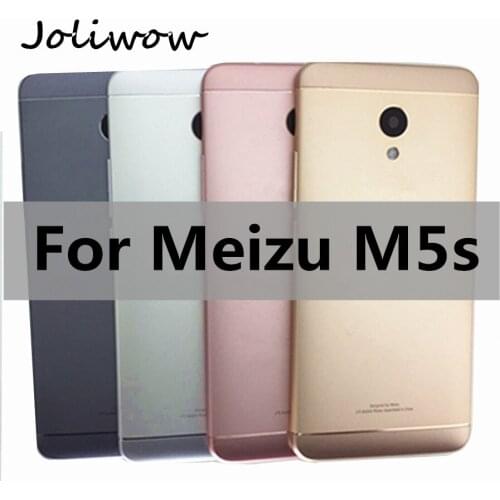 Back Battery Cover For Meizu M5s Battery Back Cover for Meilan 5s Housing Replacement Parts With Buttons Camera Lens