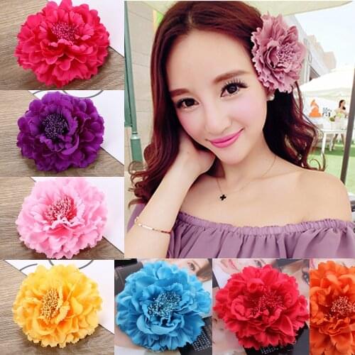 New Arrival Red High Quality Flower Hair Clip Womens Hair Accessories Hairpins Woman Bridal Wedding Hair Decorations
