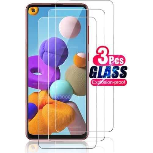 3Pcs protective glass for samsung galaxy a21s a21c a 21 s 21s glass screen protectors for samsung a11 a31 a41 a51 a71 phone film