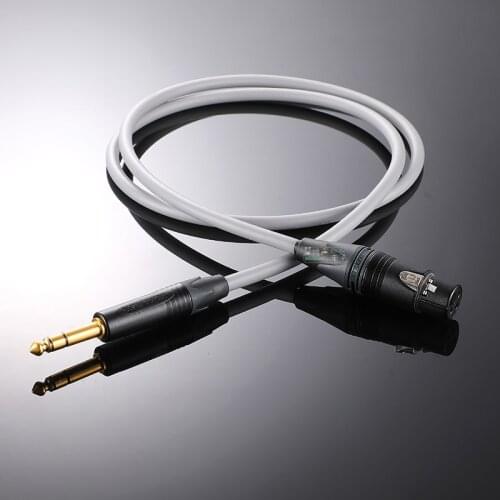 1Pcs recording studio studio musical instrument microphone cable L-4E6 XLR male to big three-core NP3X-B straight plug 6.35 HiFi