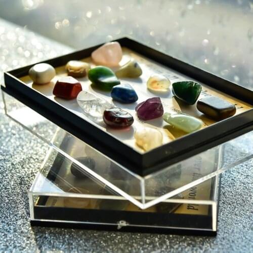 15 Pieces Rock and Mineral Educational Collection & Deluxe Collection Box