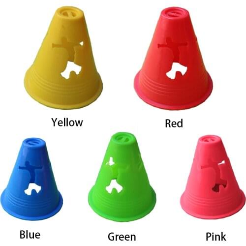 20pcs/pack Agility Inline Rugby Speed Free Slalom Sport Professional Stadium Skate Pile Cup Cone Football Training Marking